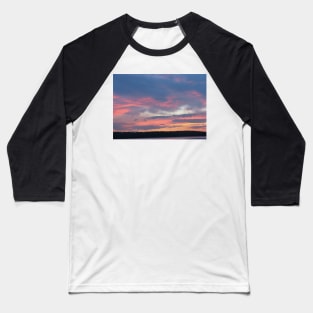 Blue Sunset At The Lake-Available As Art Prints-Mugs,Cases,Duvets,T Shirts,Stickers,etc Baseball T-Shirt